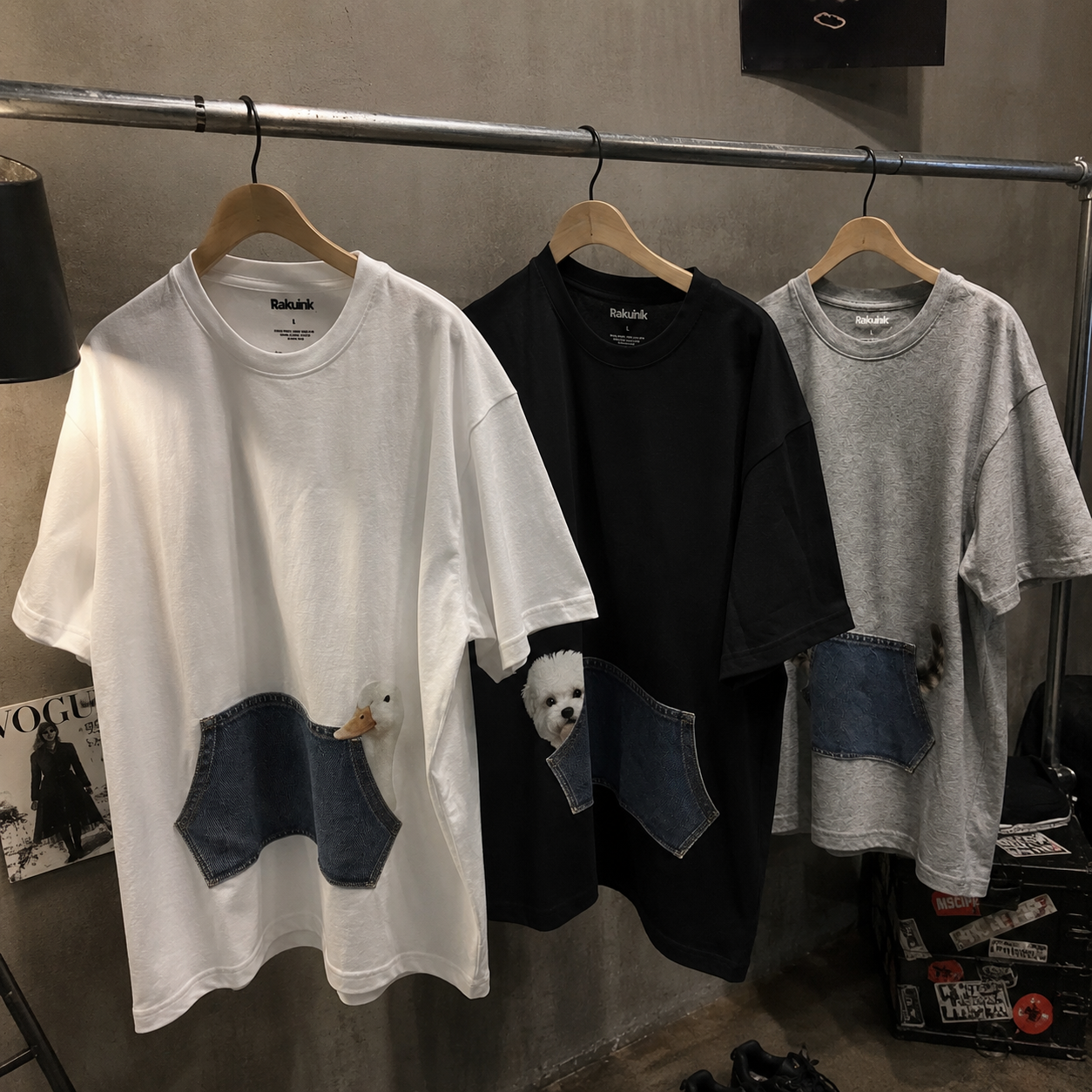 ポケットから、ひょこっと。