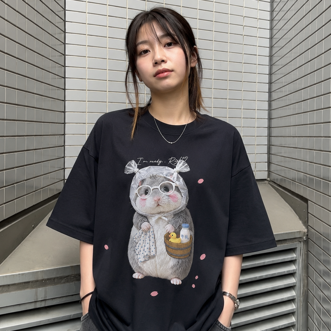 おふろ上がりの、ちょっと得意げな顔。