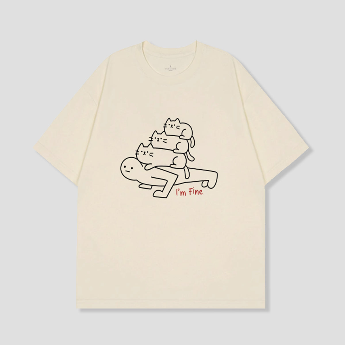 重圧キャットTシャツ