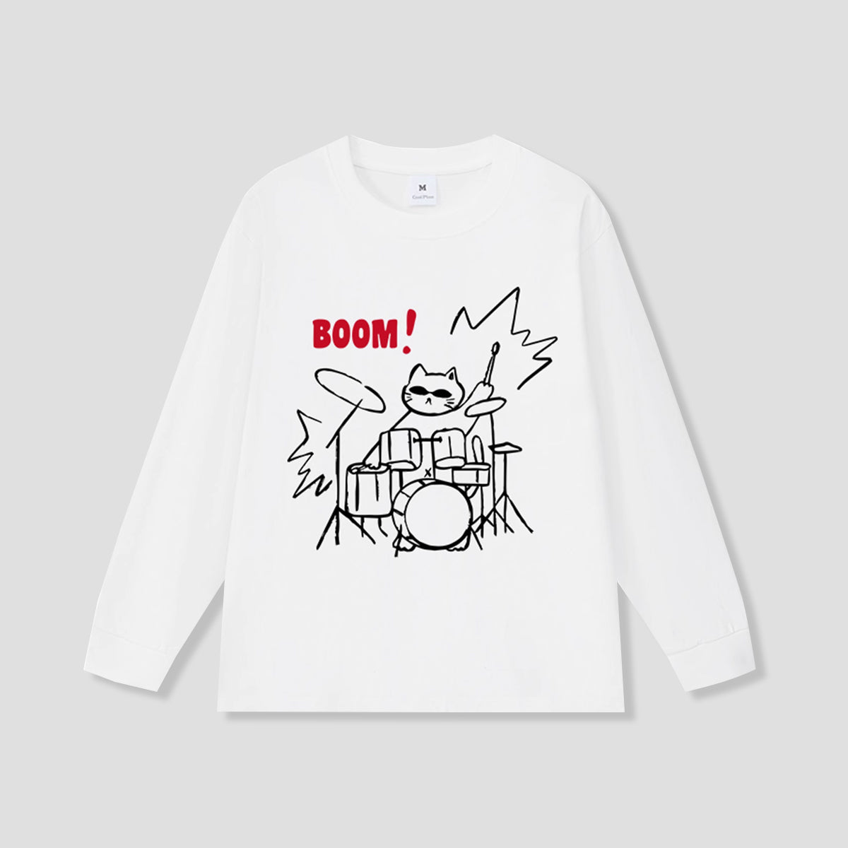ドラムキャット ロングスリーブTシャツ