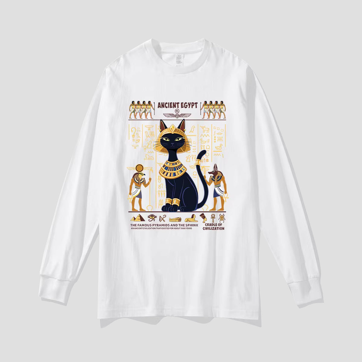 エジプトキャット ロングスリーブTシャツ