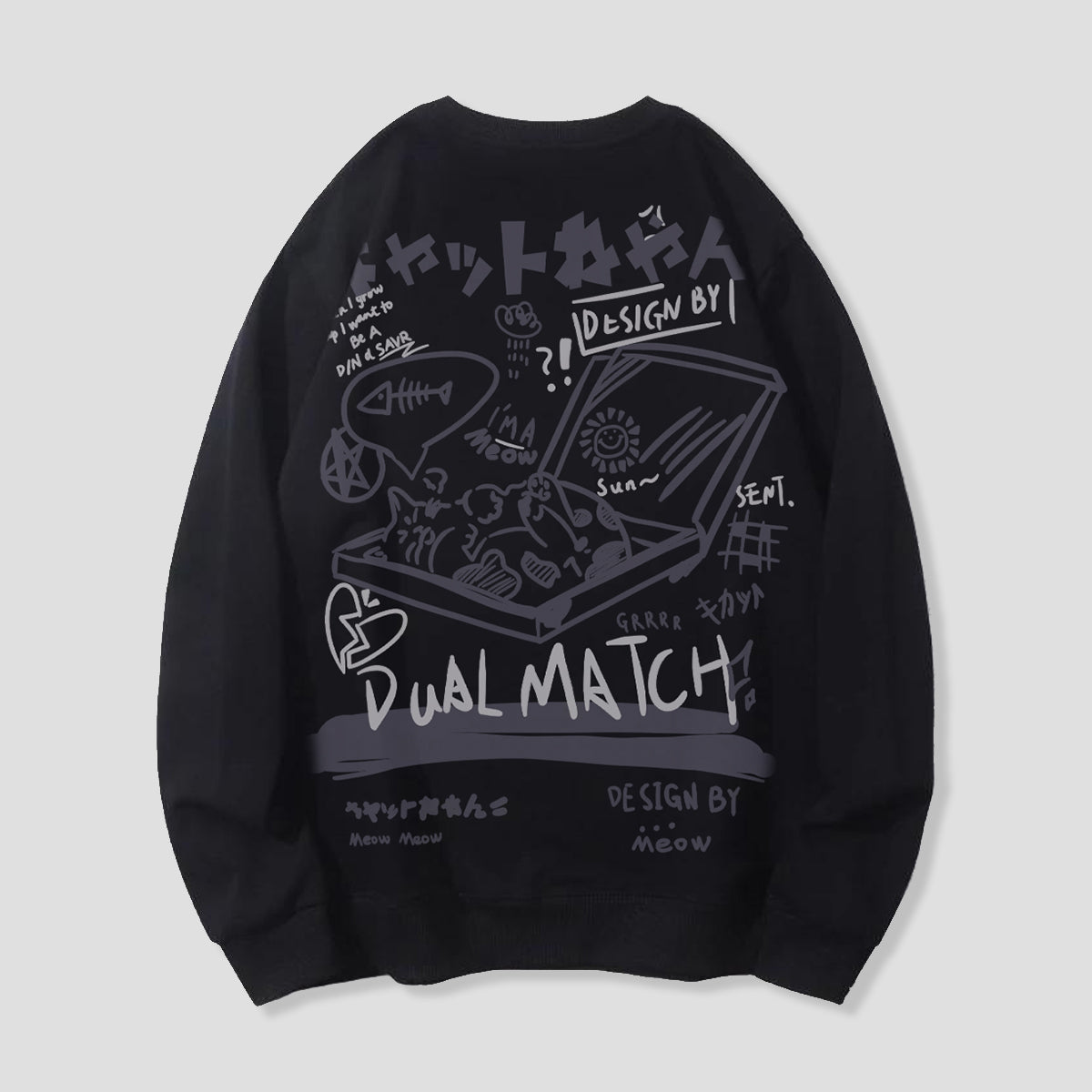 【予約】ピザキャット バックプリントスウェット