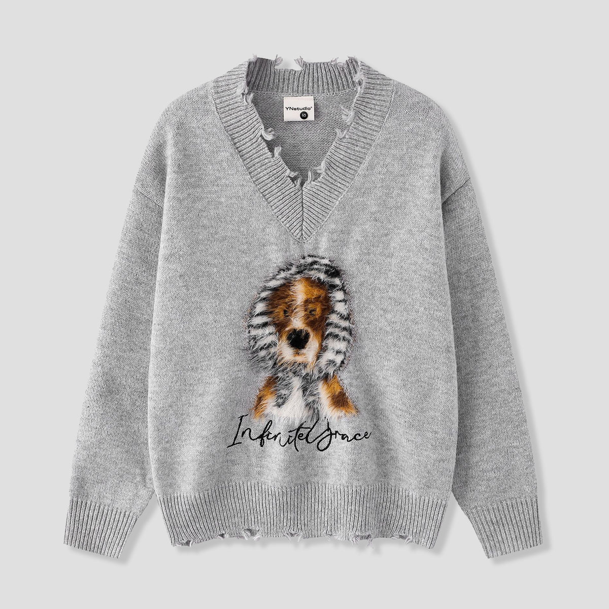 フーディパピー ダメージニット