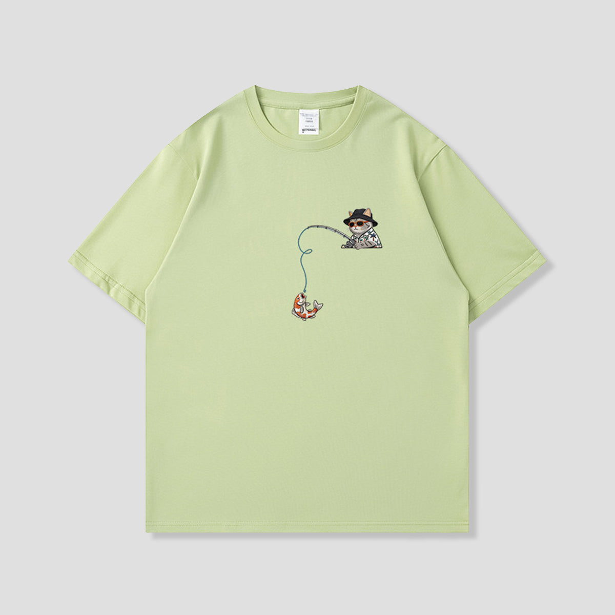 フィッシングキャット グラフィックTシャツ