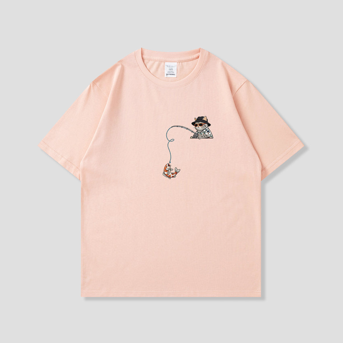 フィッシングキャット グラフィックTシャツ