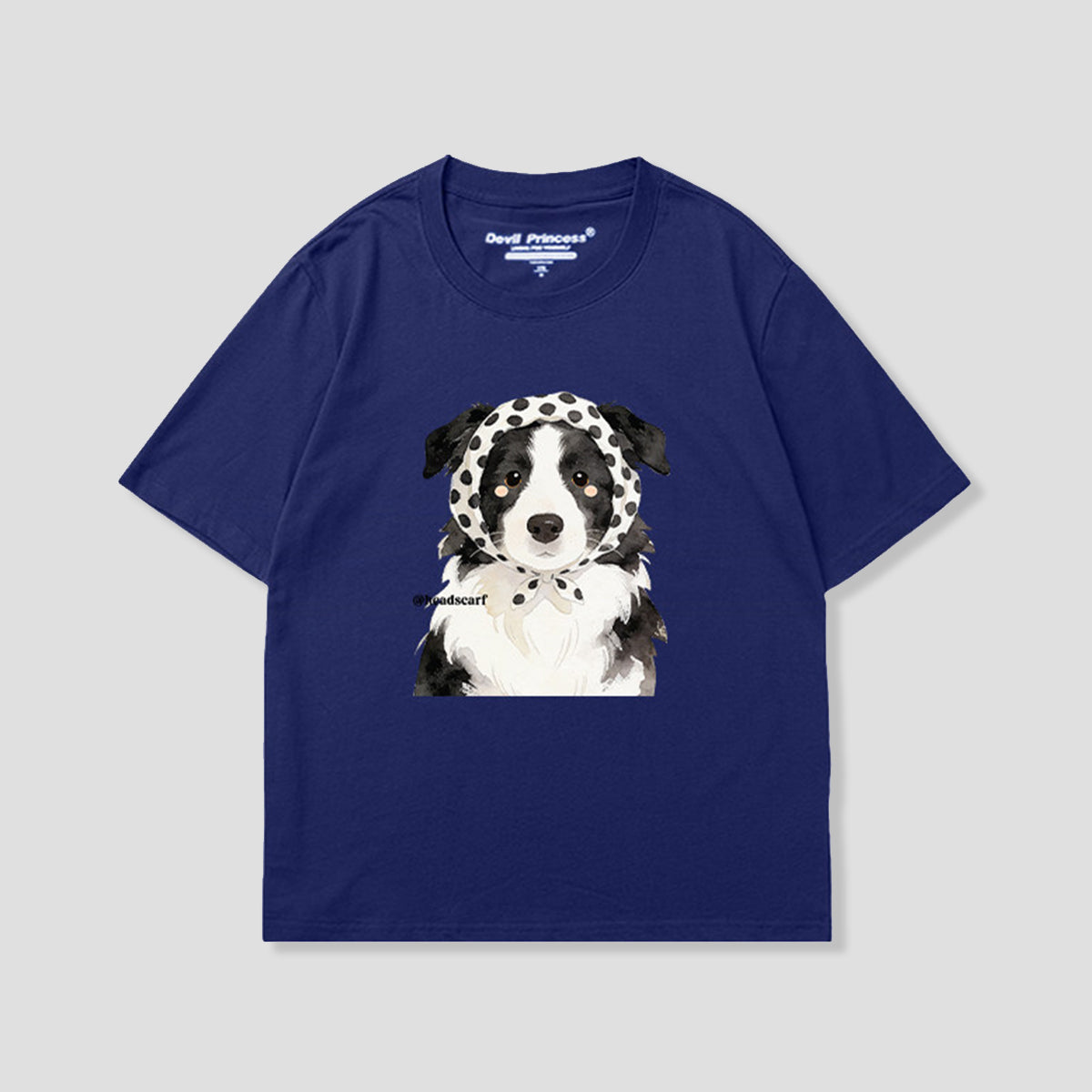 ドットスカーフボーダー グラフィックTシャツ