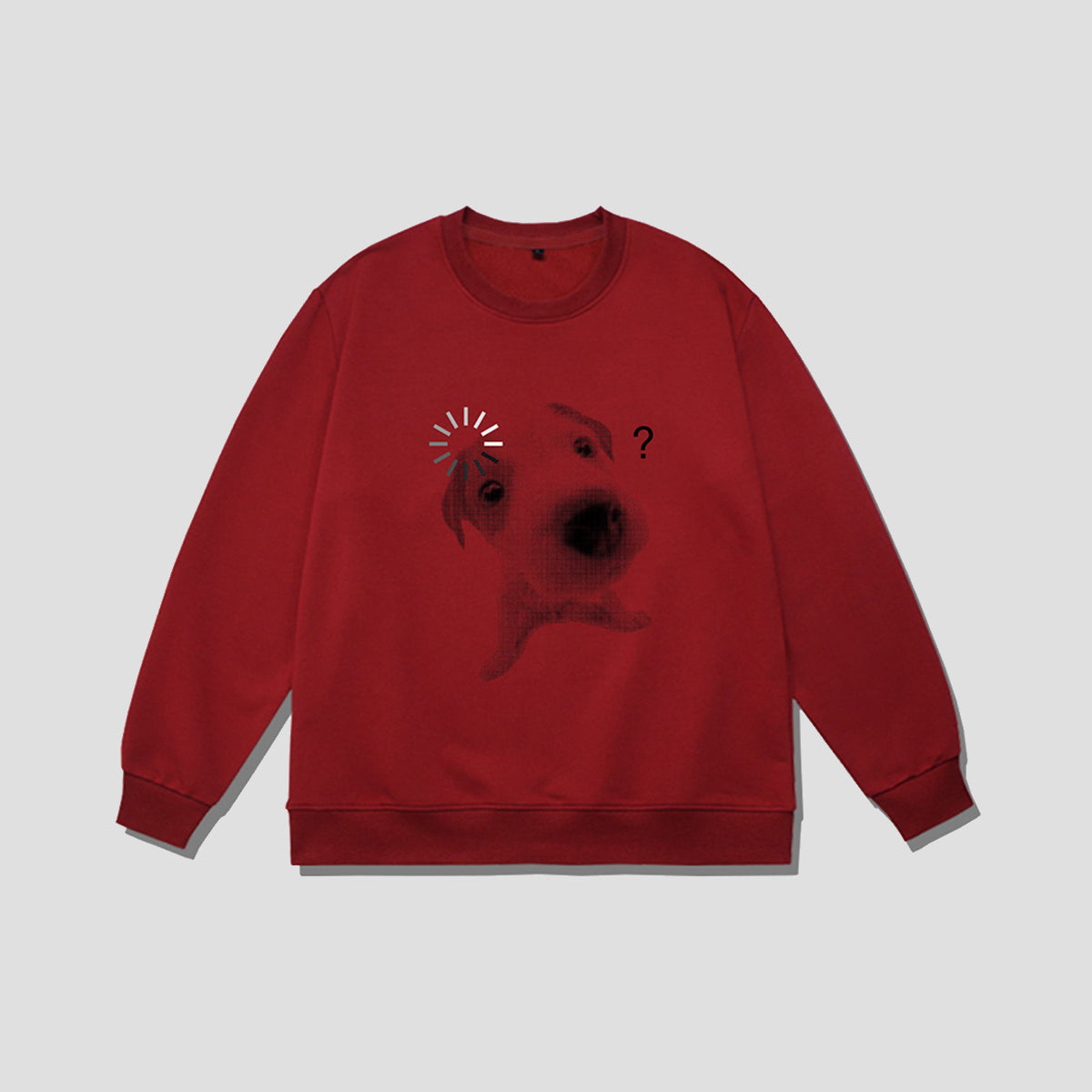 ハテナフェイス アニマルフォト スウェット