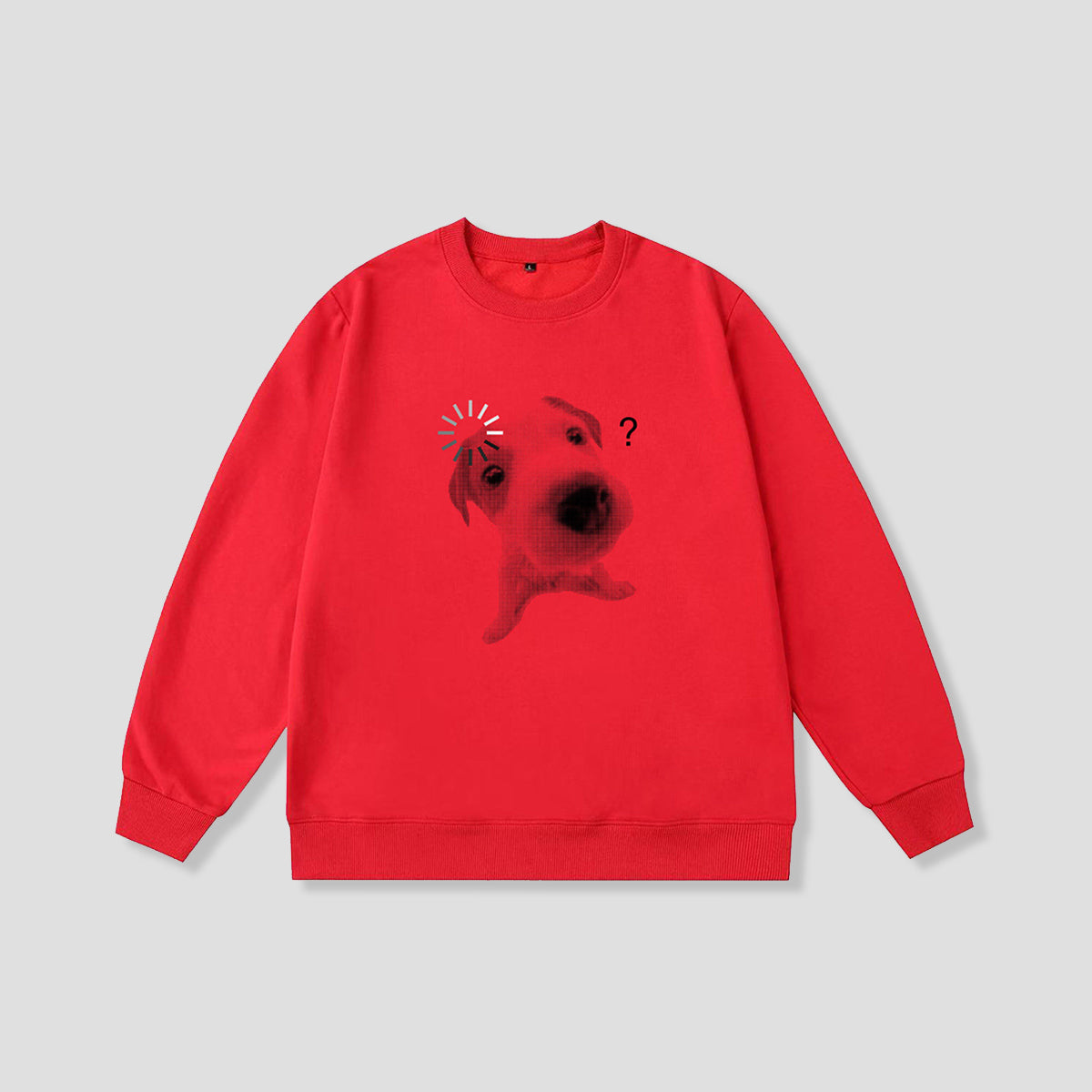 ハテナフェイス アニマルフォト スウェット