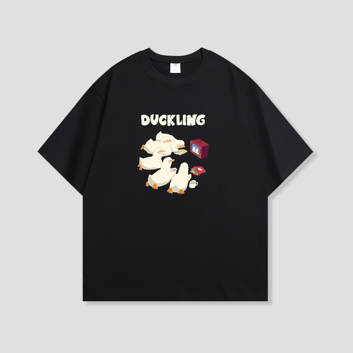 テレビっ子ダック グラフィックTシャツ