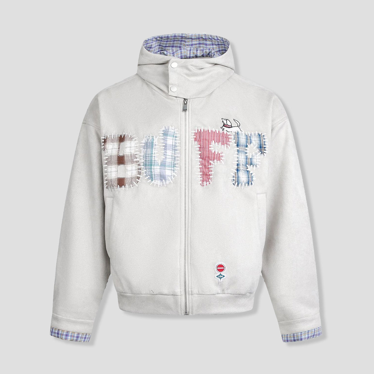 パッチワークロゴ ジップフーディ