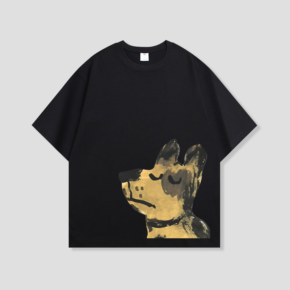 ペイントタッチドッグTシャツ