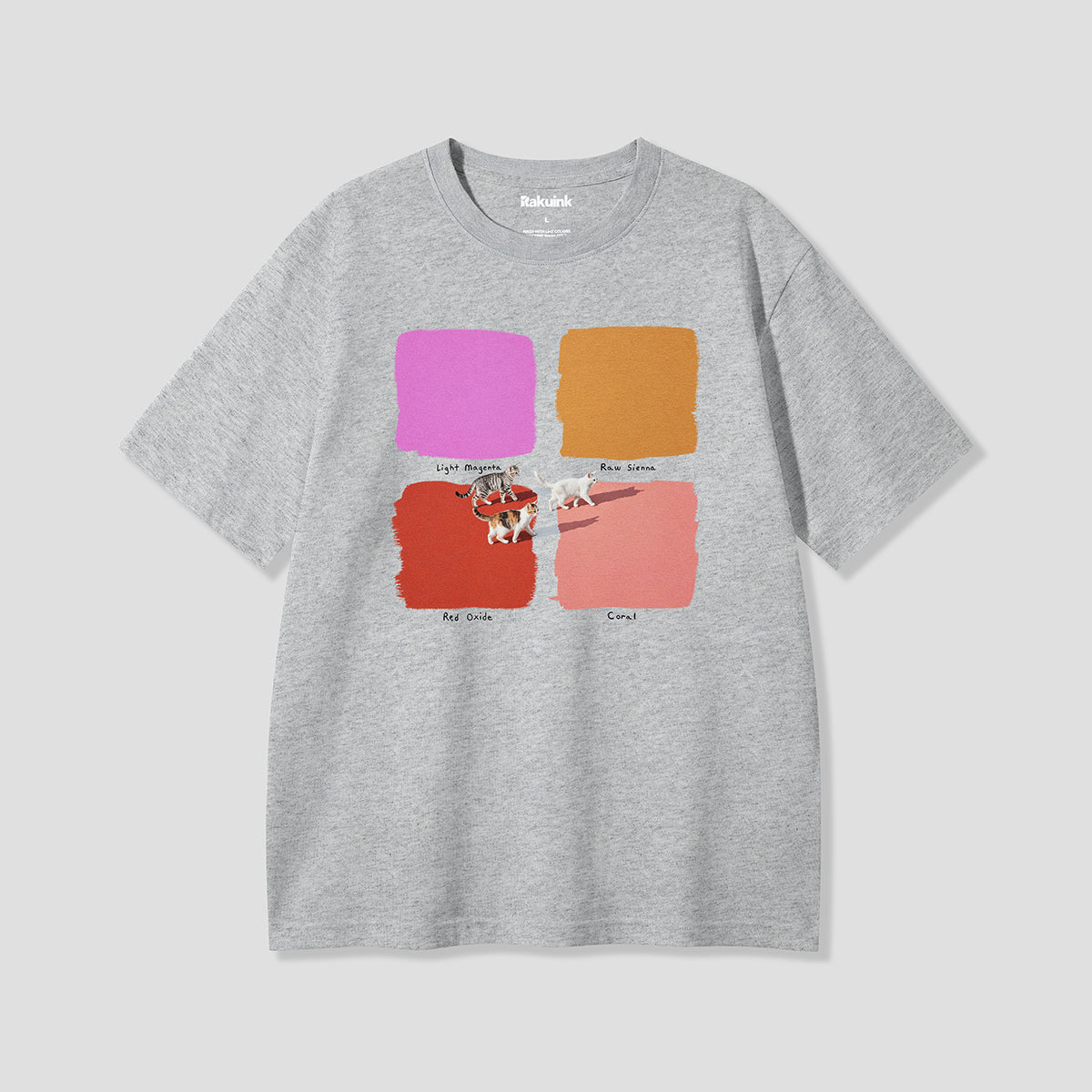 【予約】カラースウォッチキャット グラフィックTシャツ