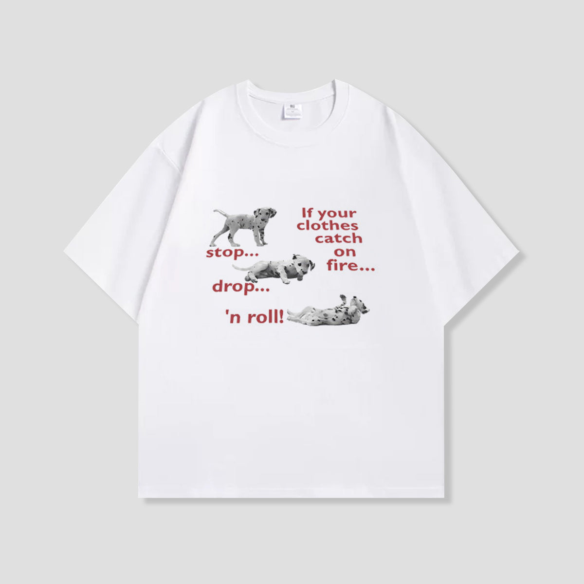 ストップロールドッグ グラフィックTシャツ