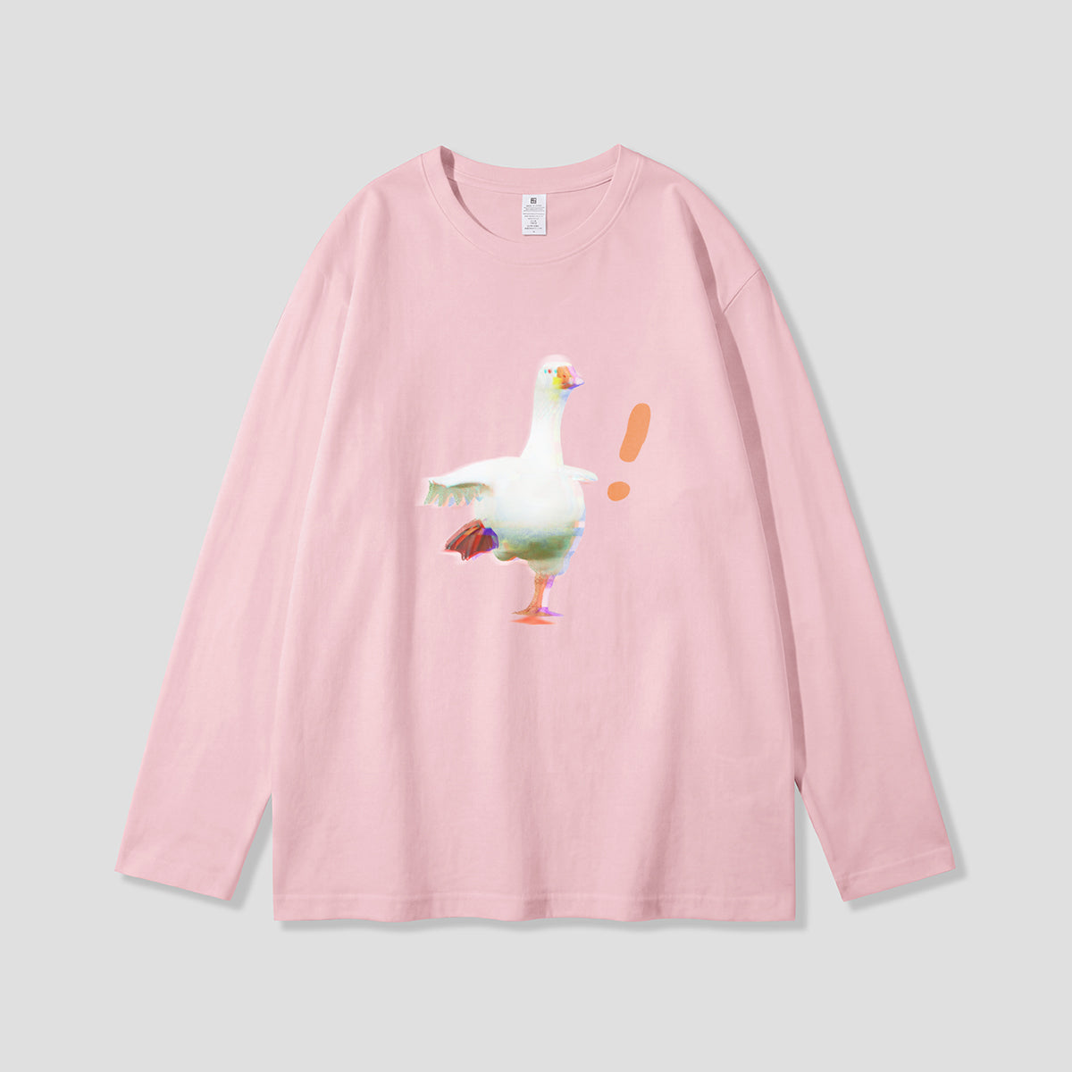 【予約】びっくりガチョウ グラフィックロングスリーブ