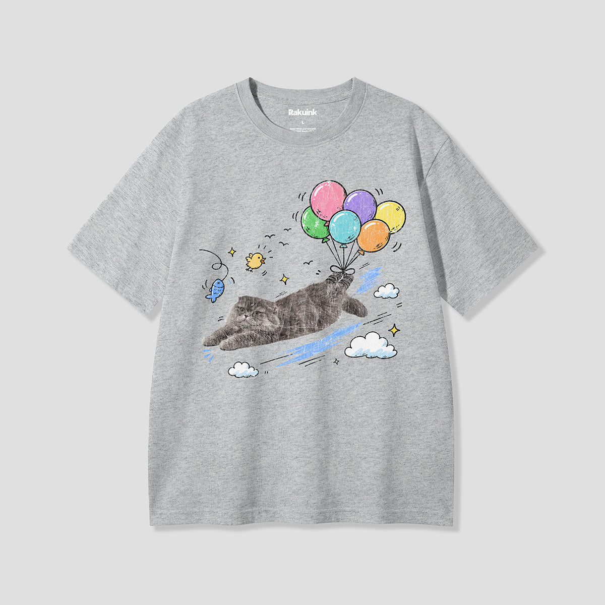 【予約】つれてかないでフィッシュ グラフィックTシャツ