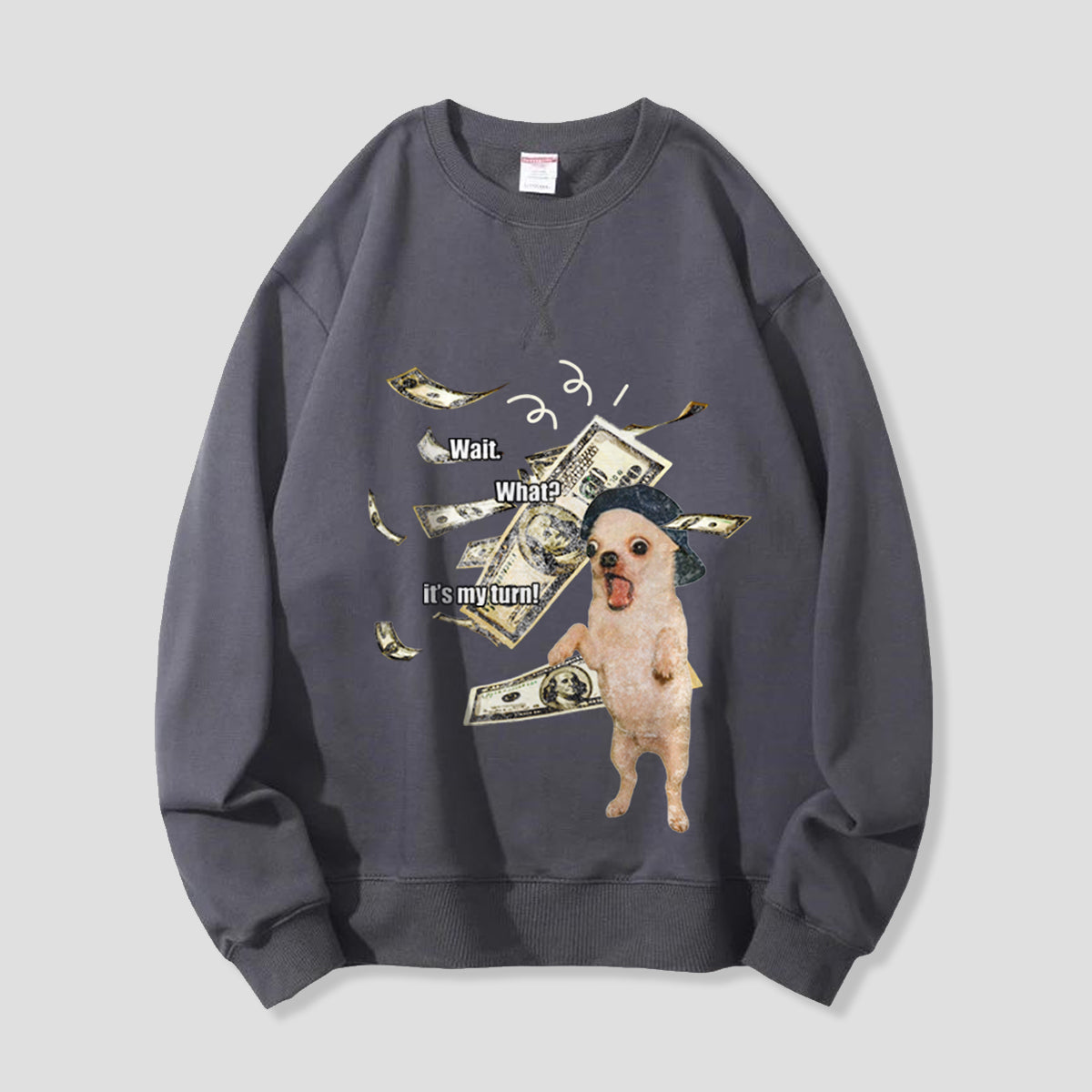 【予約】WAIT, WHAT? DOG グラフィックスウェット