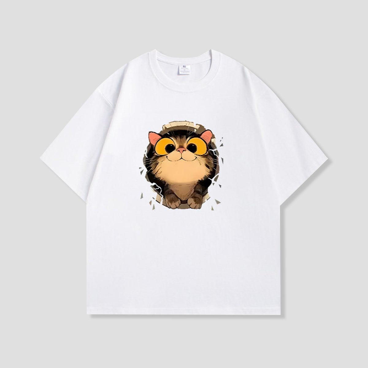ビッグアイキャット グラフィックTシャツ