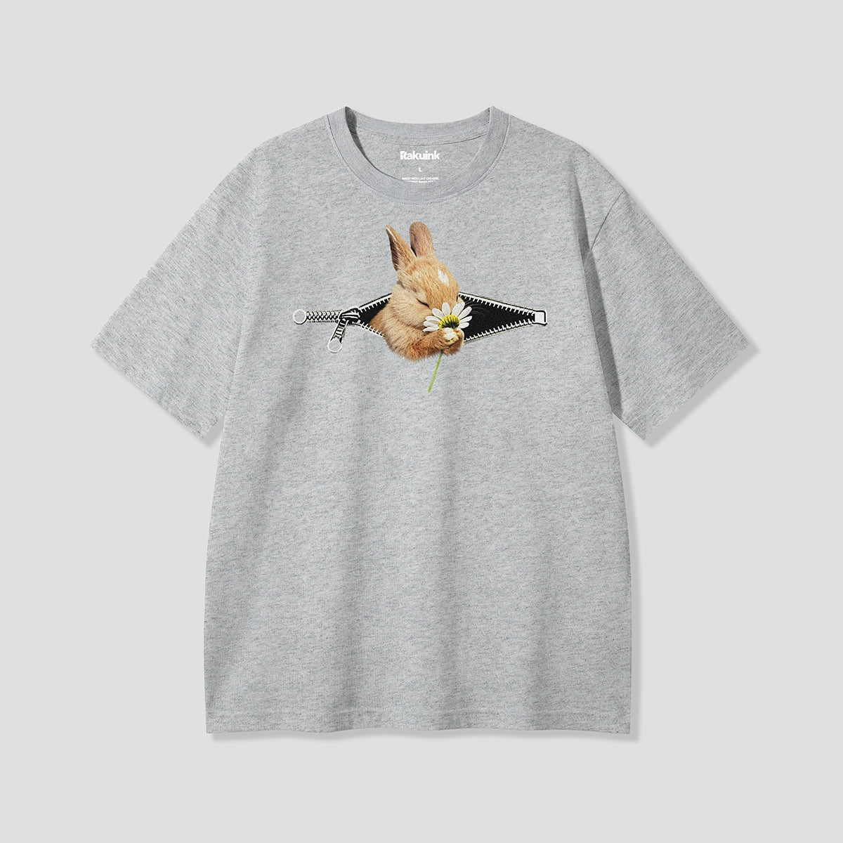 【予約】ジップフラワーラビット グラフィックTシャツ