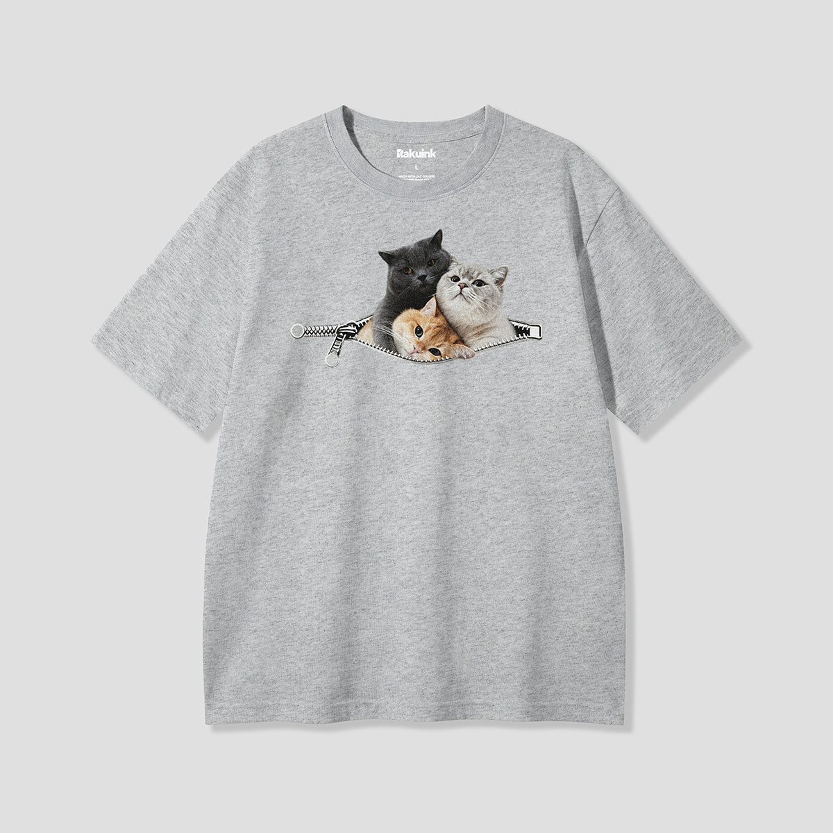 【予約】ジップポケットキャット グラフィックTシャツ