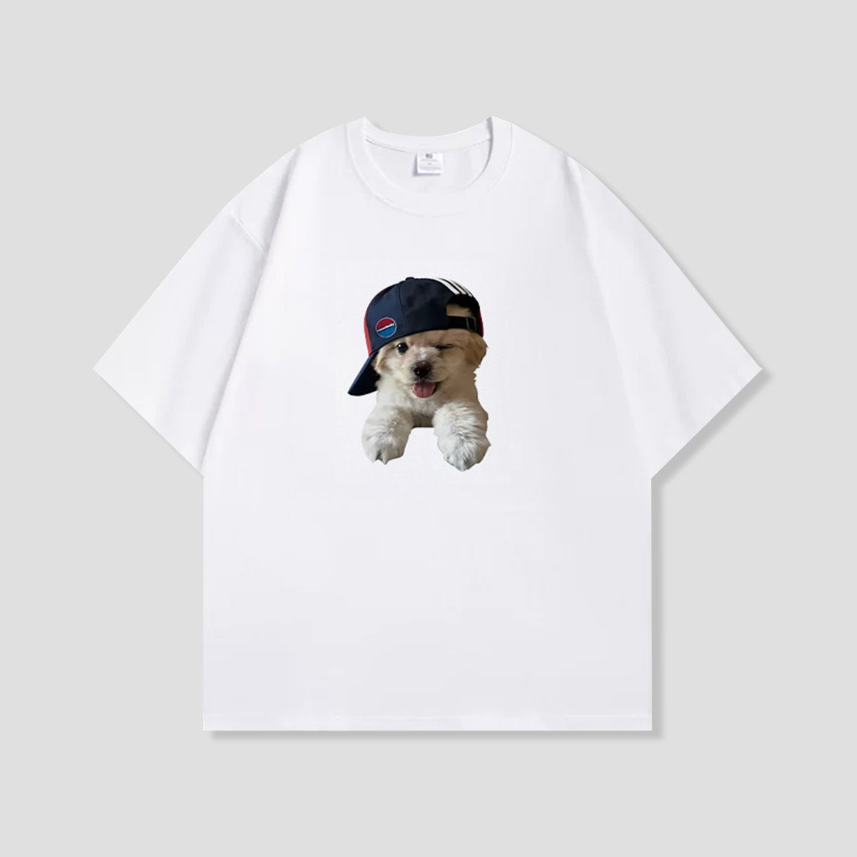 バックキャップパピー グラフィックTシャツ
