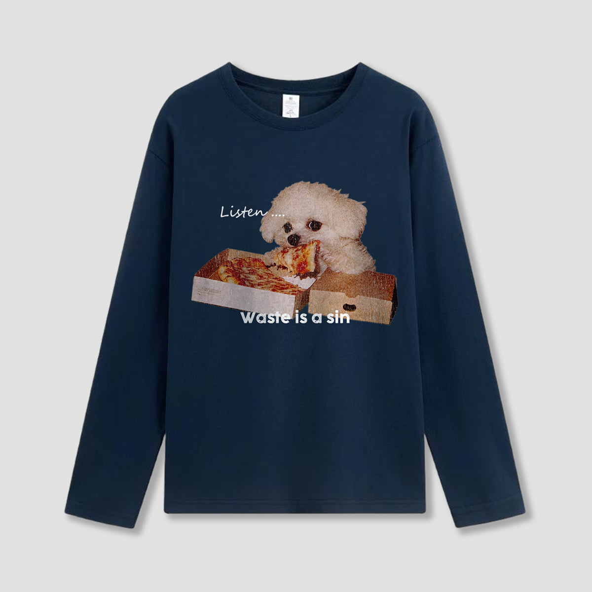 【予約】ピザ泥棒ドッグ グラフィック ロングスリーブ