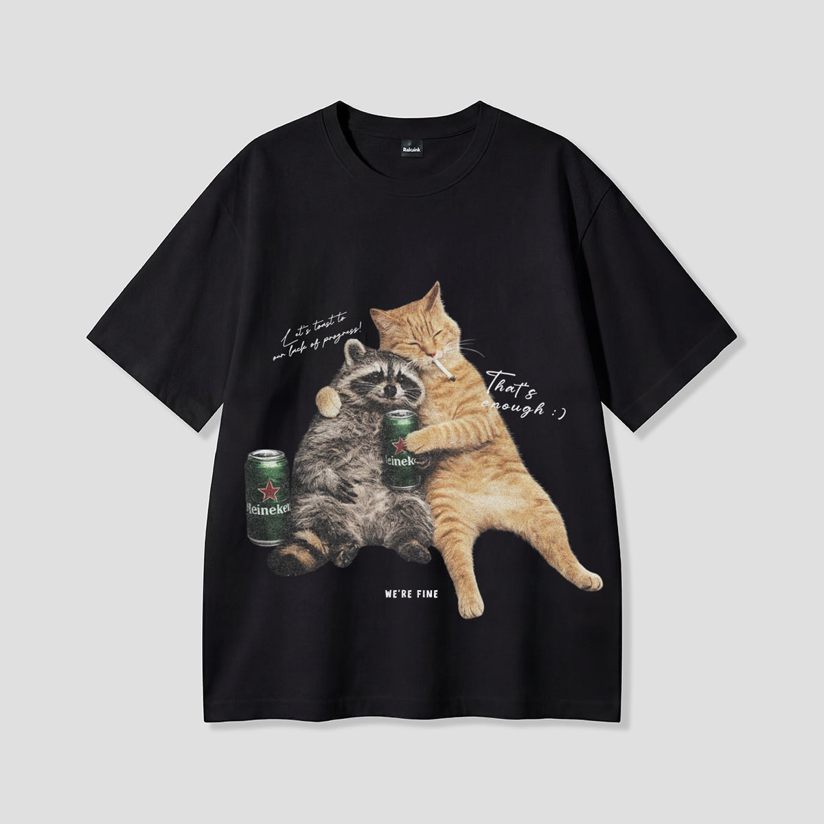 【予約】ナイトチルズ キャット&ラクーン Tシャツ