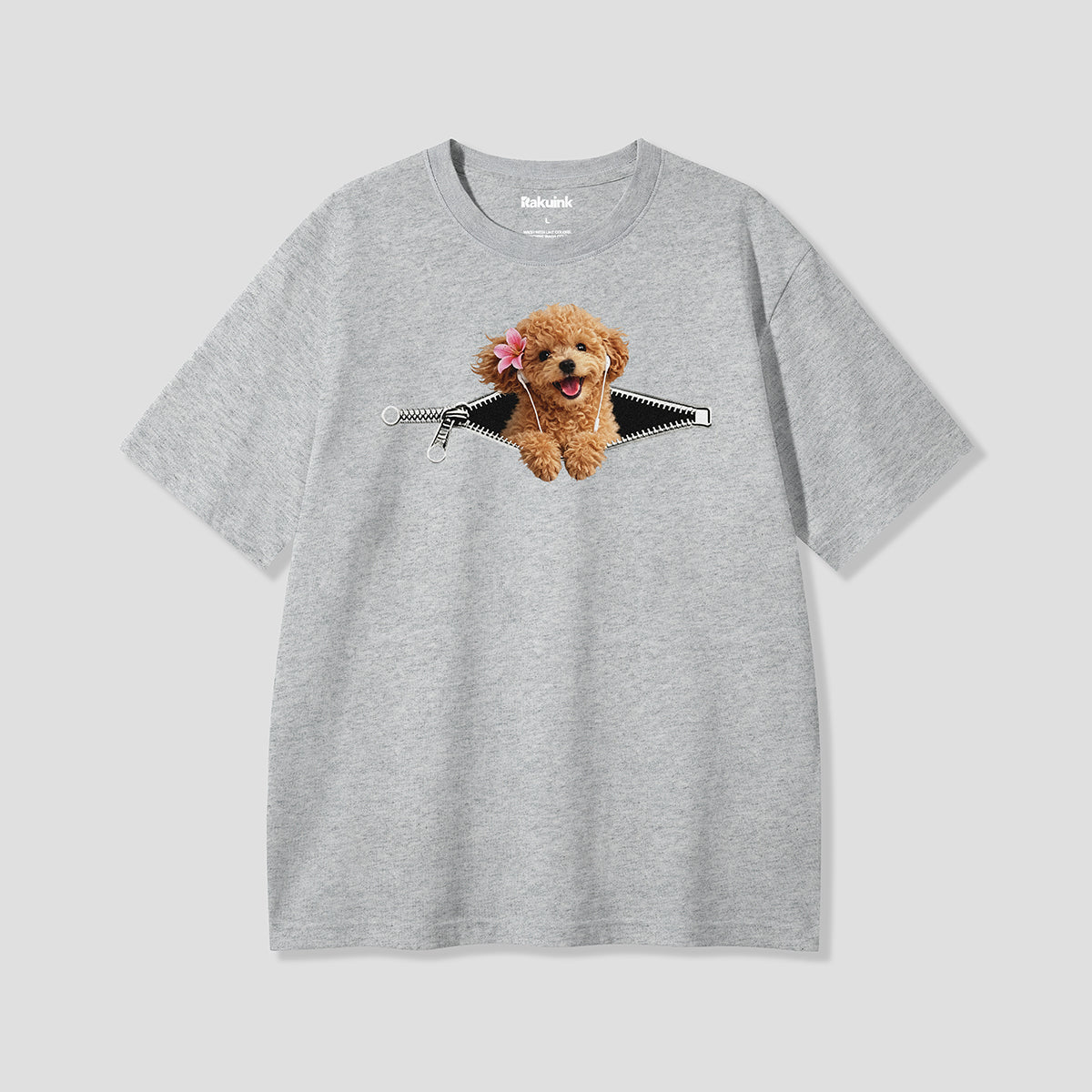 【予約】ジップフラワードッグ グラフィックTシャツ