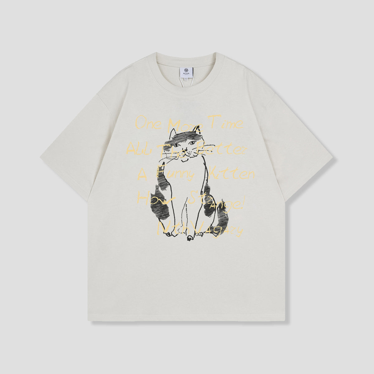 ラフスケッチキャット グラフィックTシャツ