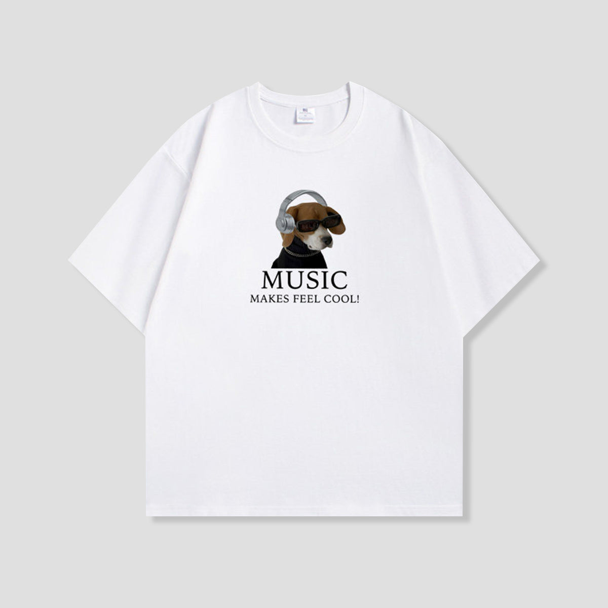 ミュージックドッグ グラフィックTシャツ