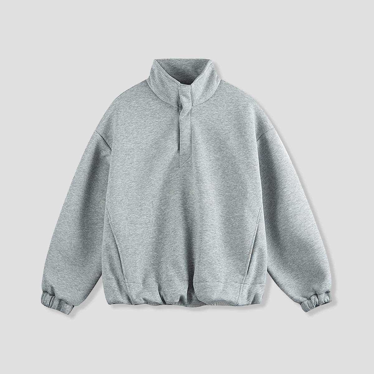 スタンドカラー プルオーバー スウェット