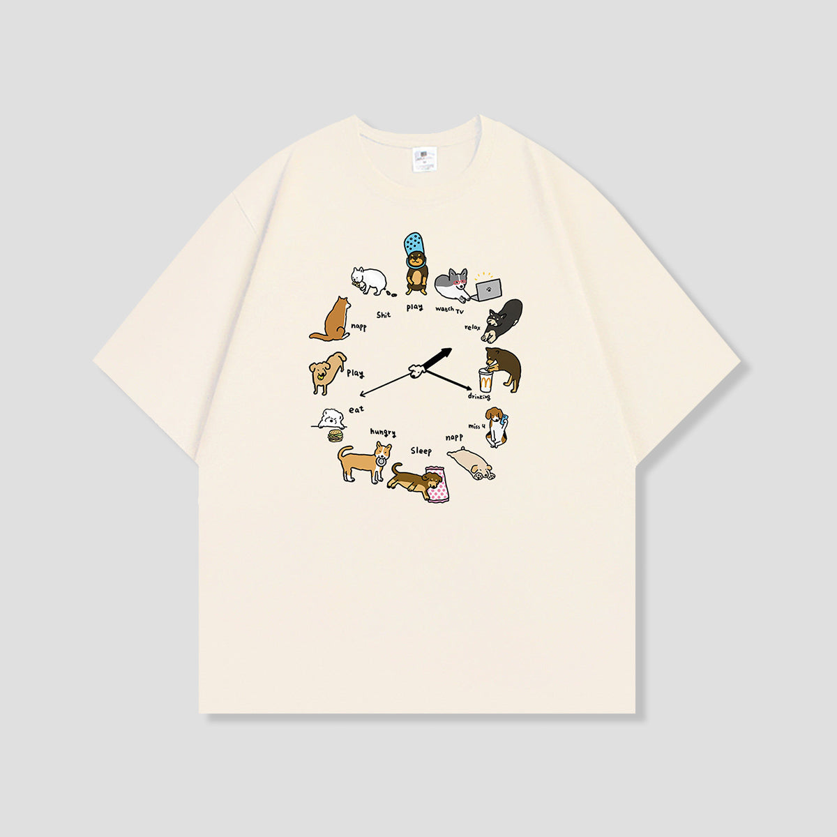 ドッグライフサークル グラフィックTシャツ
