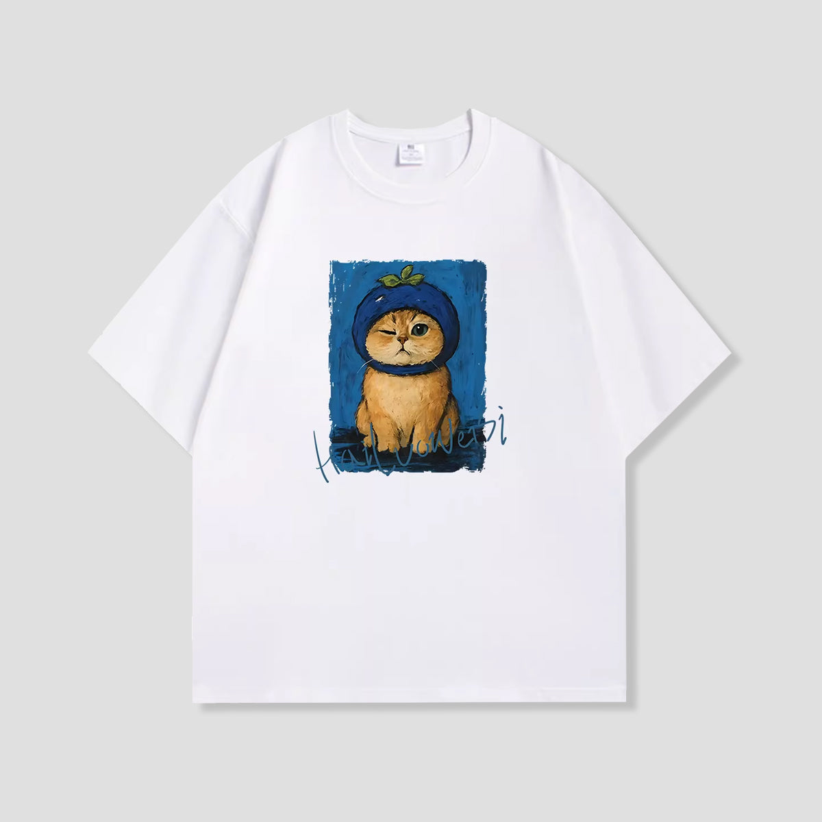 オイルペイントキャット グラフィックTシャツ