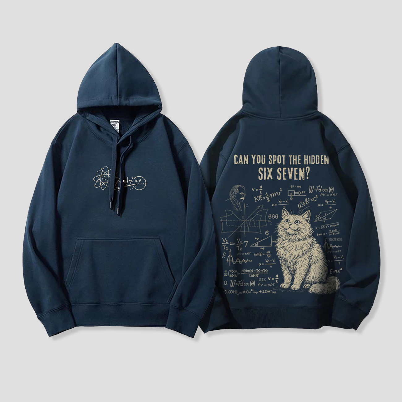 【予約】SIX SEVEN|ネコ数式 パーカー