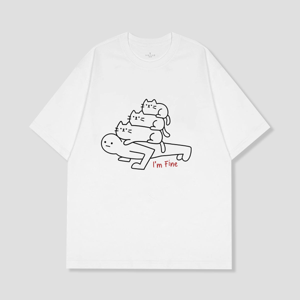 重圧キャットTシャツ