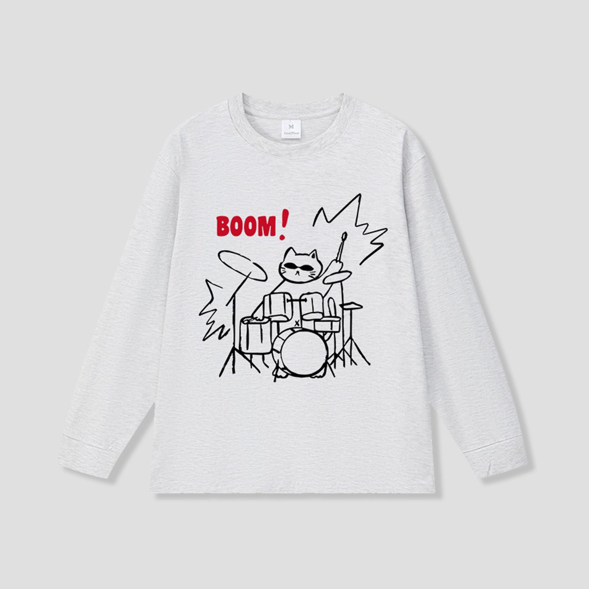 ドラムキャット ロングスリーブTシャツ