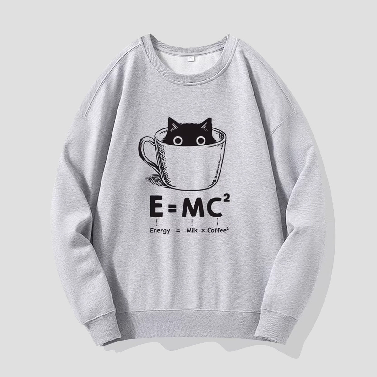 E=MC²キャットコーヒー スウェット
