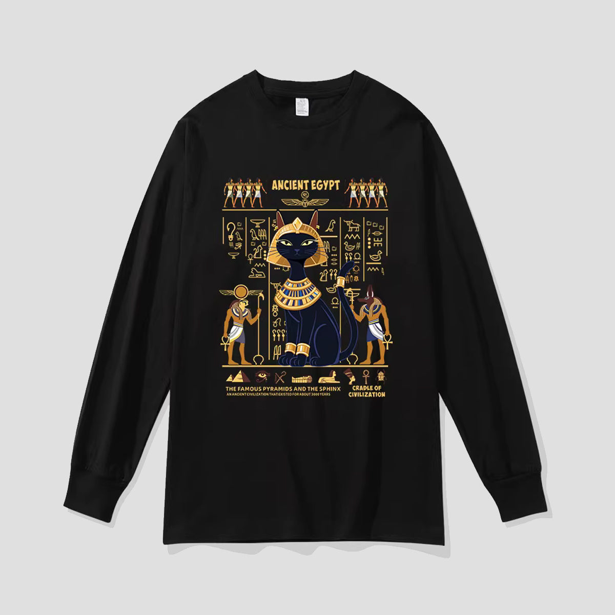 エジプトキャット ロングスリーブTシャツ
