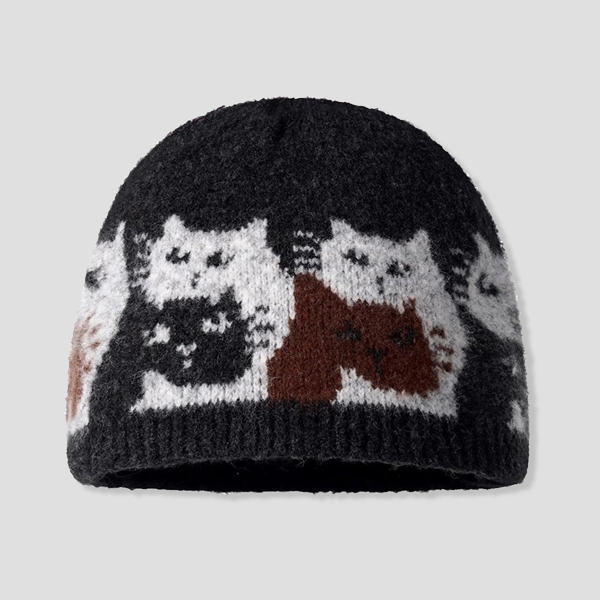 キャットジャカード ニットキャップ