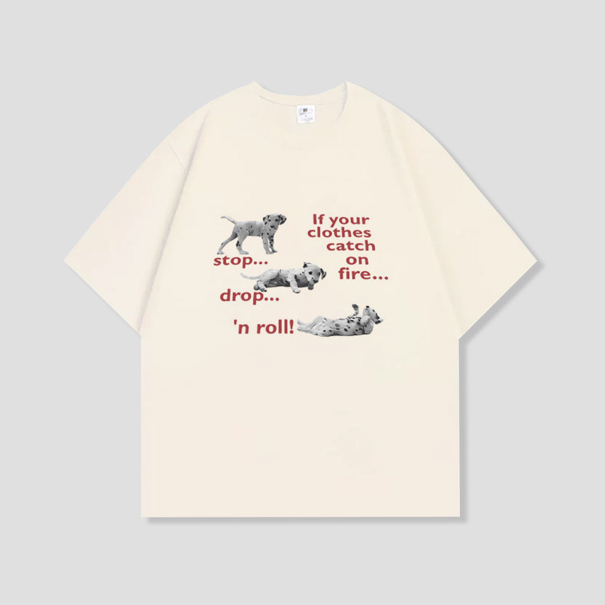 ストップロールドッグ グラフィックTシャツ