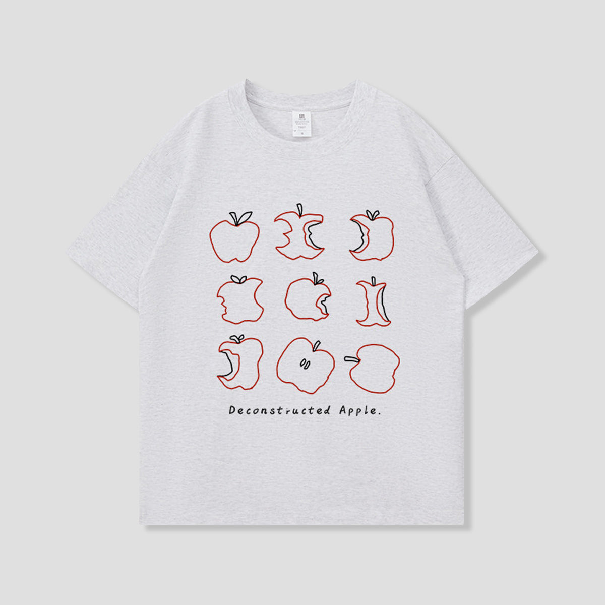 デコンストラクトアップル グラフィックTシャツ