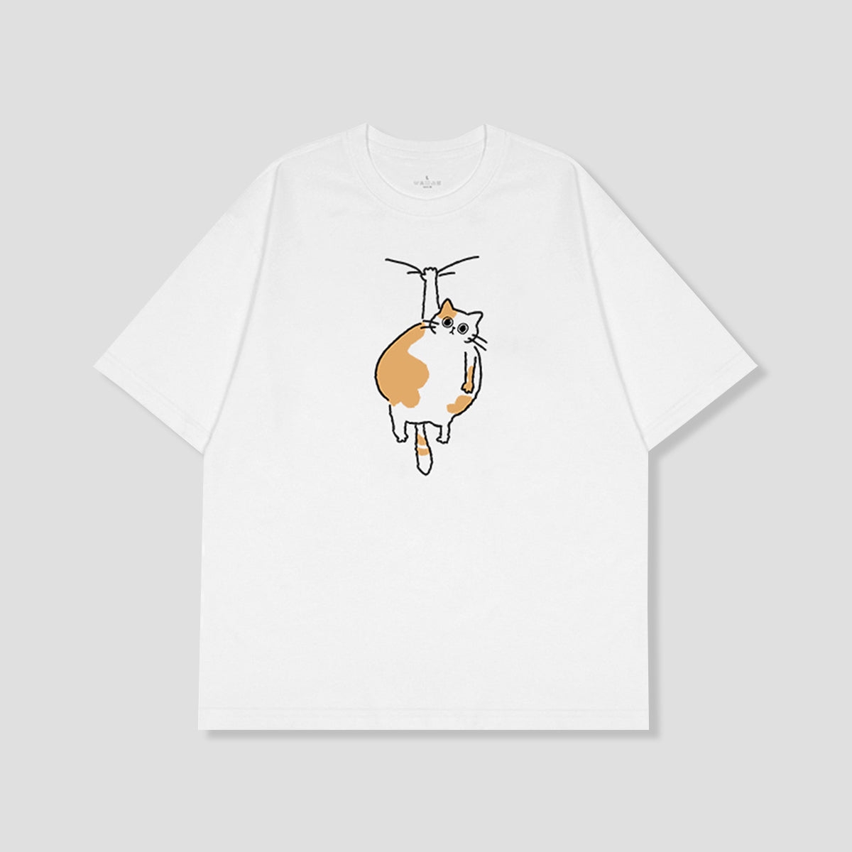 ハンギングキャット グラフィックTシャツ