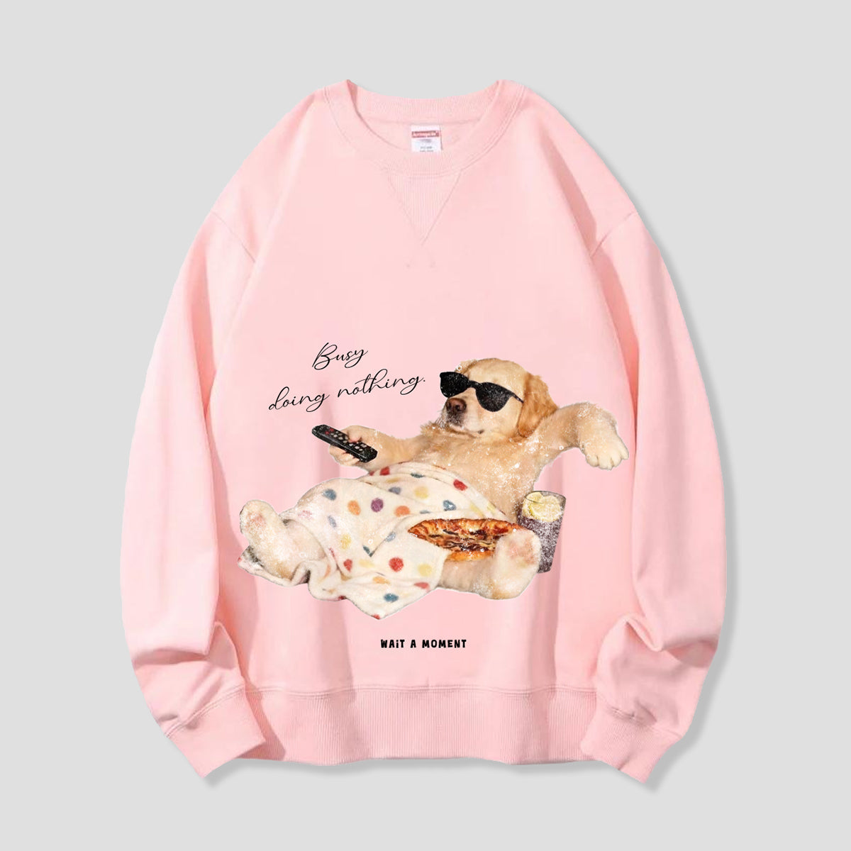 【予約】Busy Doing Nothing ドッグ グラフィックスウェット