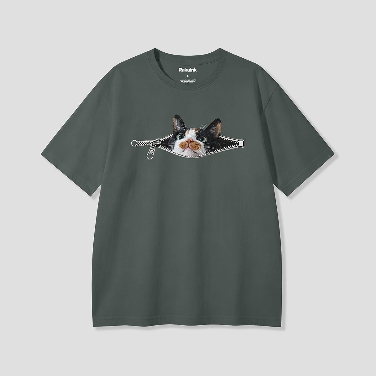 【予約】ジップピープキャット グラフィックTシャツ