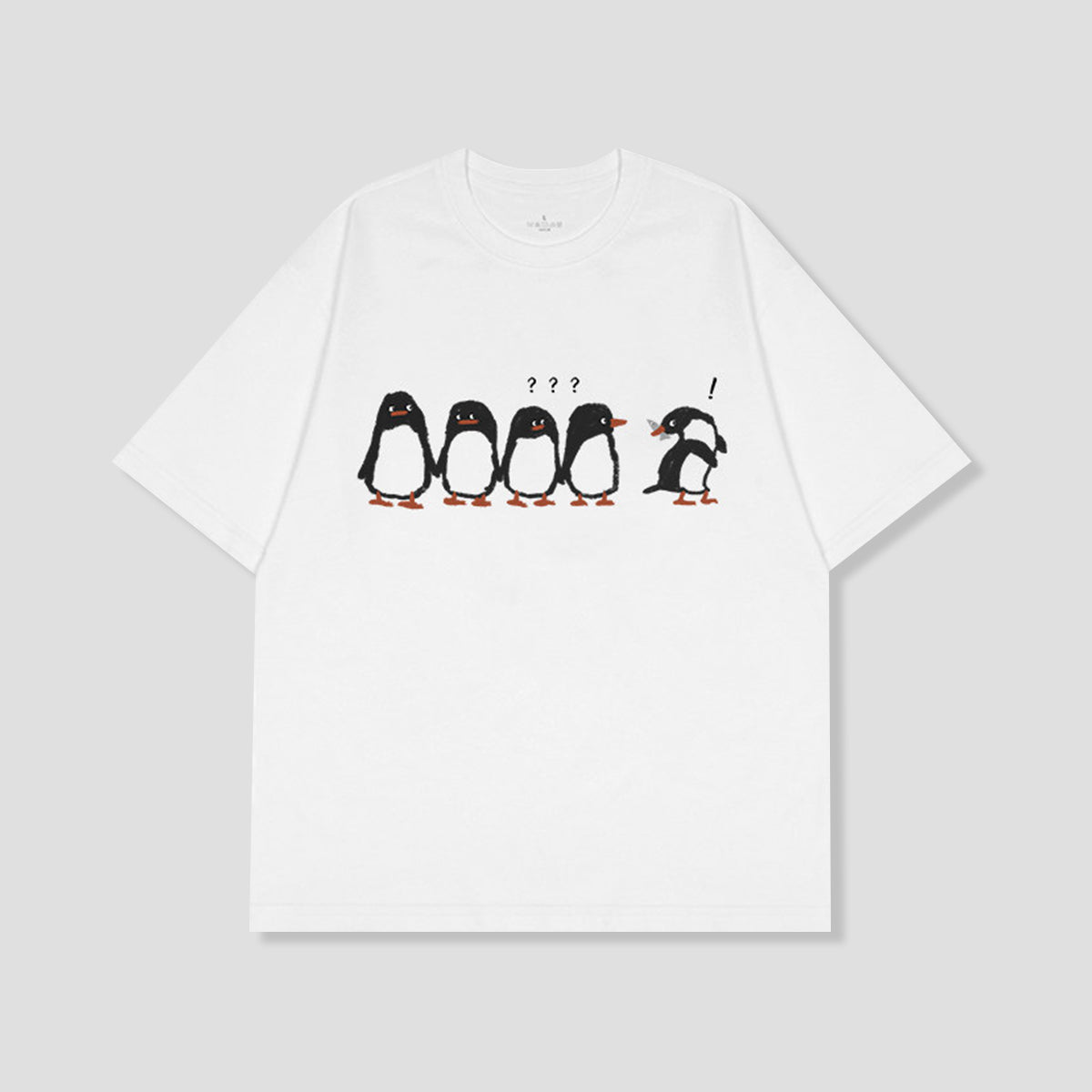 クエスチョンペンギン グラフィックTシャツ