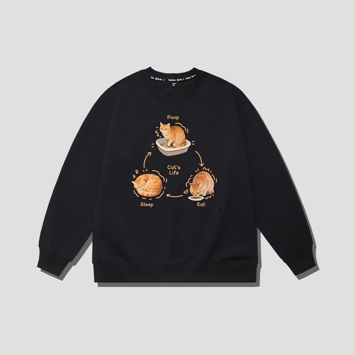 CAT’S LIFE サイクルグラフィック スウェット