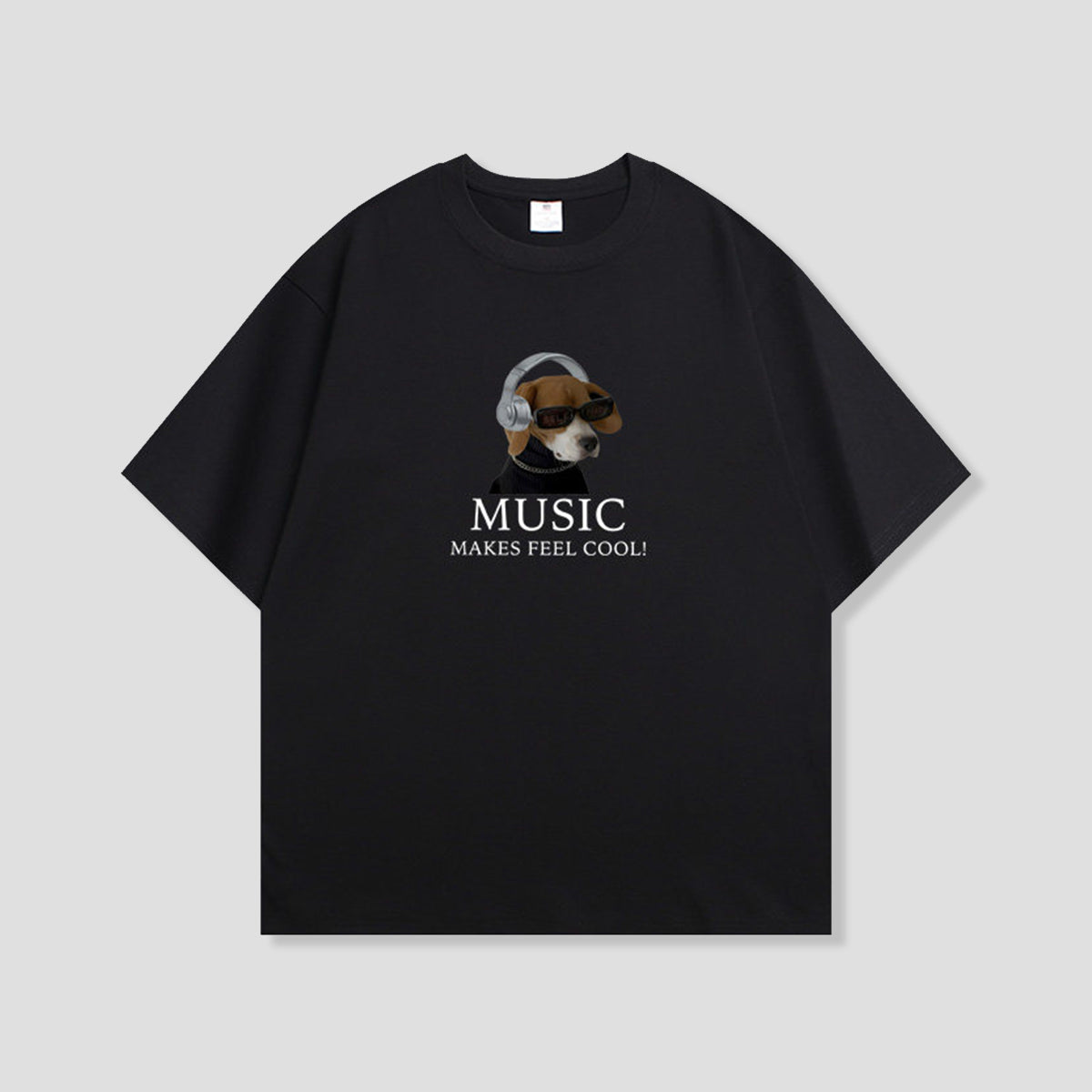 ミュージックドッグ グラフィックTシャツ