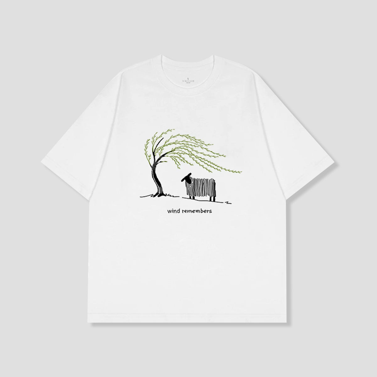 風をきくひつじ グラフィックTシャツ