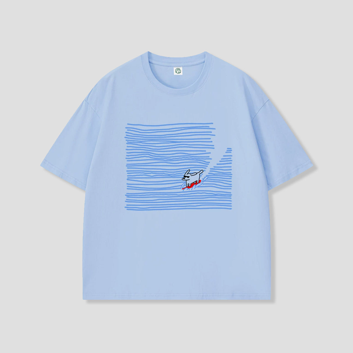 ウェーブライドドッグ グラフィックTシャツ