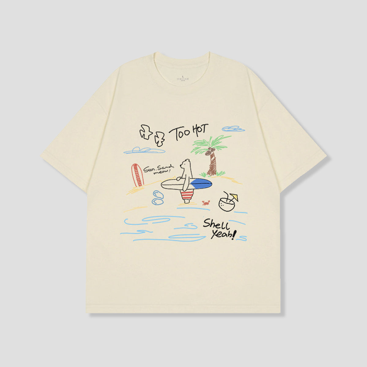 サーフベア グラフィックTシャツ