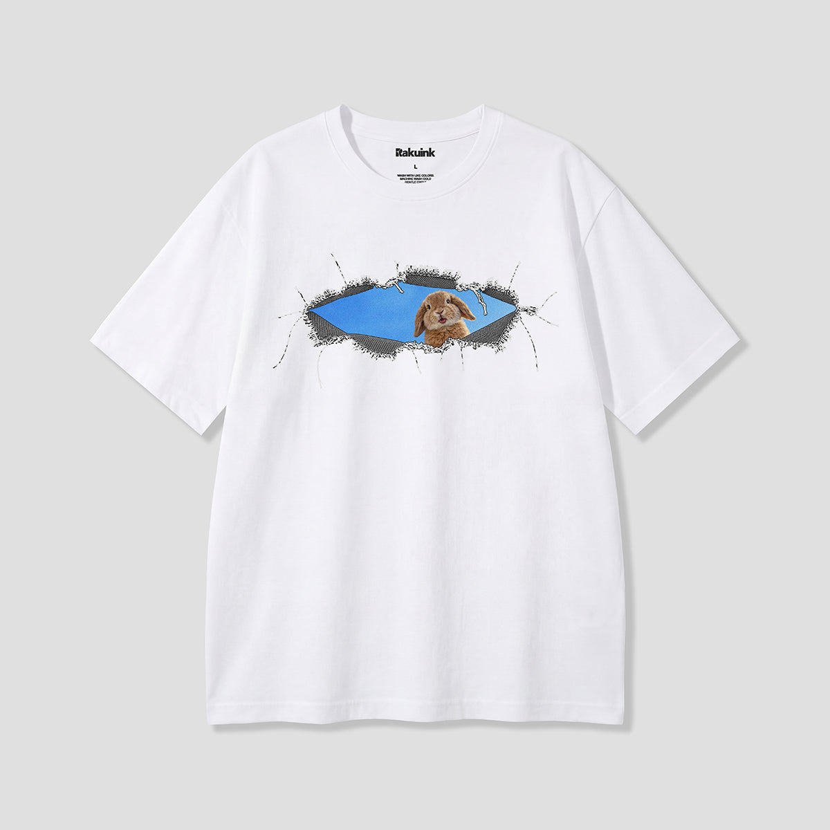 【予約】クラッシュホールラビット グラフィックTシャツ